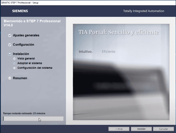 Instalación TIA Portal