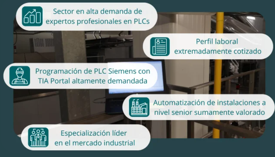 Sector alta demanda programaci&oacute;n plc siemens y tia portal
